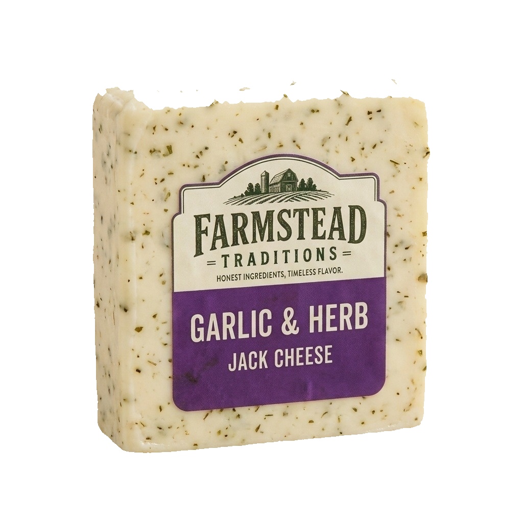 Farmstead Traditions Garlic & Herb Jack cheese